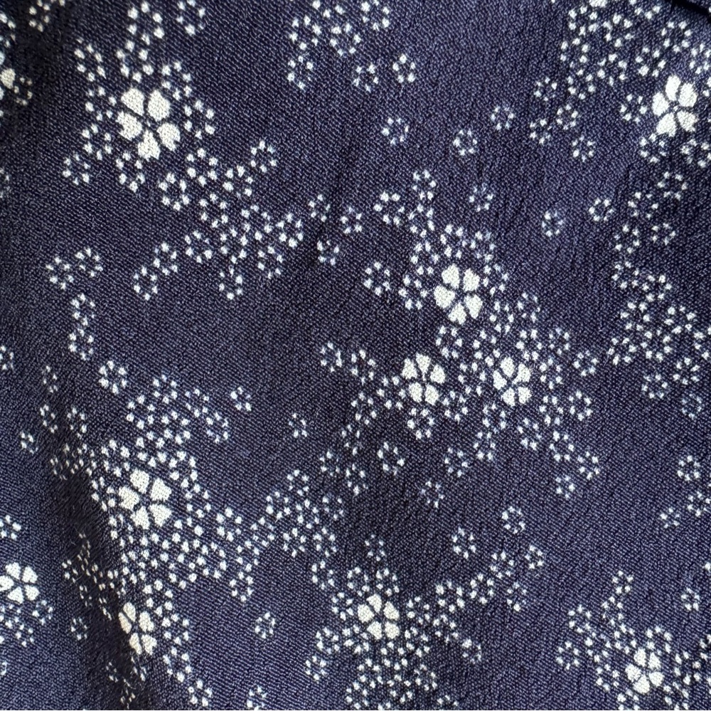 Gap Sleeveless Print Dress Navy Floral Size Small - Picture 14 of 15